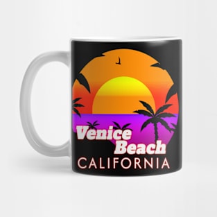 Venice Beach California Vibrant Sunset Mug